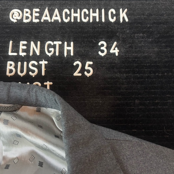 Holland & Sherry Blazer Sports Coat Bespoke Men’s 50R Gray Wool (?) Blend - Picture 7 of 7